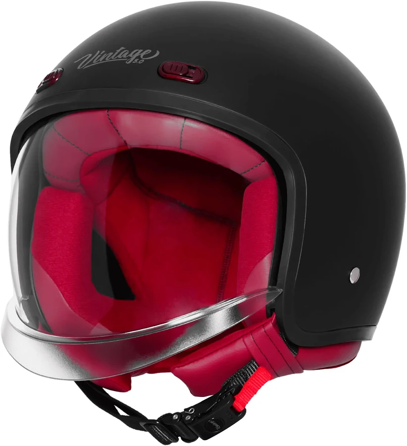 STEELBIRD SBH-67 VINTAGE DOT 5.0 GLOSSY BLACK C/V 580 MM WITH EXTRA SMOKE VISOR STEELBIRD SBH-67 VINTAGE DOT 5.0 GLOSSY BLACK C/V 580 MM WITH EXTRA SMOKE VISOR