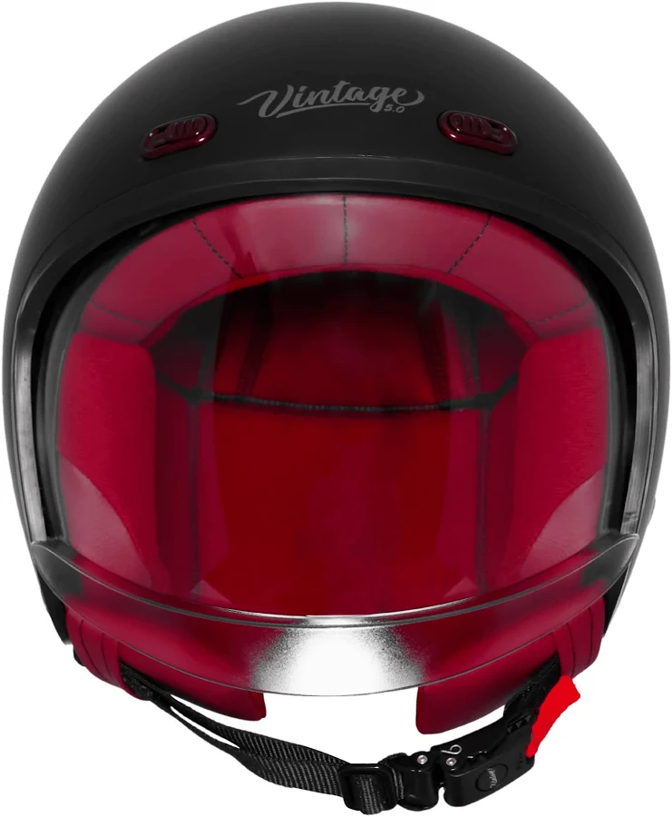 STEELBIRD SBH-67 VINTAGE DOT 5.0 MATT BLACK C/V 580 MM WITH EXTRA SMOKE VISOR STEELBIRD SBH-67 VINTAGE DOT 5.0 MATT BLACK C/V 580 MM WITH EXTRA SMOKE VISOR