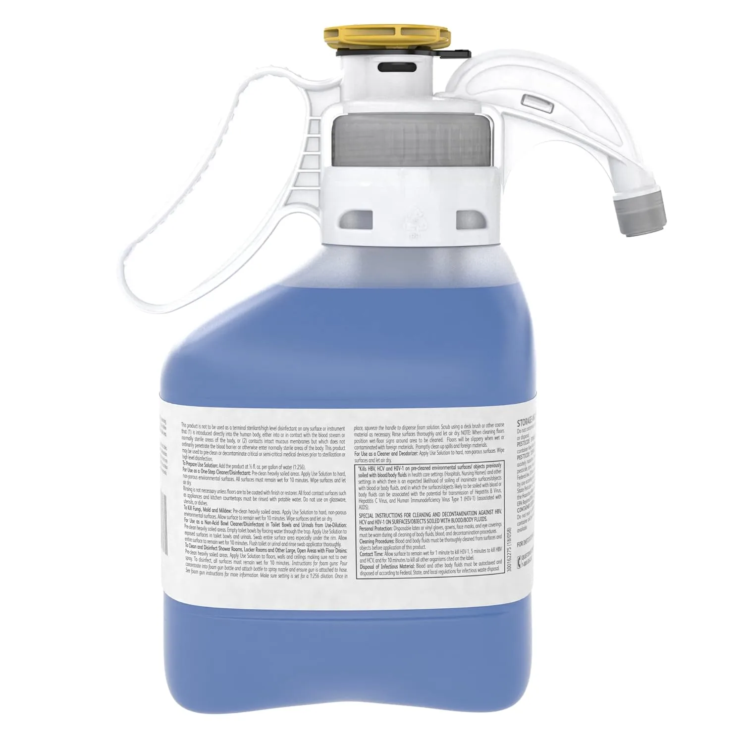 VIREX Diversey II 256 5019317 Disinfectant Cleaner and Deodorant, Hospital Grade Floor Cleaner with Mint Scent, SmartDose Concentrate, 1.4-Liter