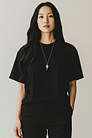 Shell Pendant with Silver, Red, and Teal Accents Shell Pendant with Silver, Red, and Teal Accents