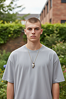 Shell Pendent Black and Red Shell Pendent Black and Red