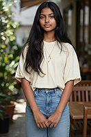 Small Shell Pendant with gold accents