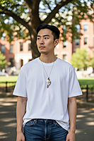 Shell Pendent Black and Red Shell Pendent Black and Red