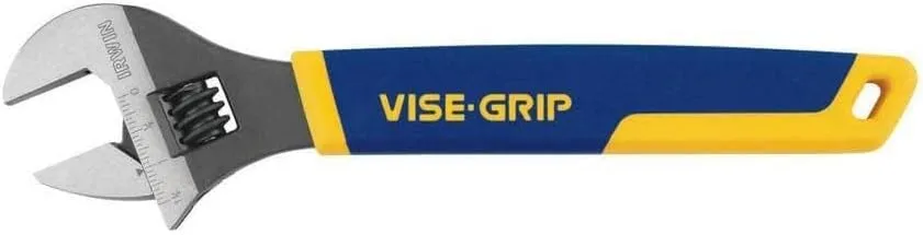IRWIN VISE-GRIP Adjustable Wrench Set, SAE, 12-Inch (2078612), yellow