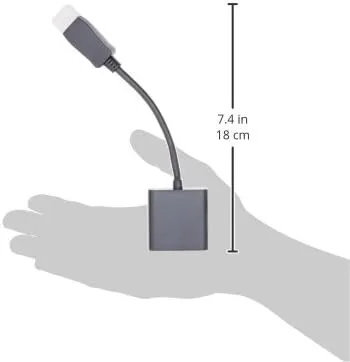 VisionTek DisplayPort to DVI-D Single Link Active Adapter, 7 Inches, Male to Female, for Lenovo, Dell, HP