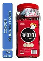 Prudence Clásico Condones Lubricados C/100 con Vitrolero