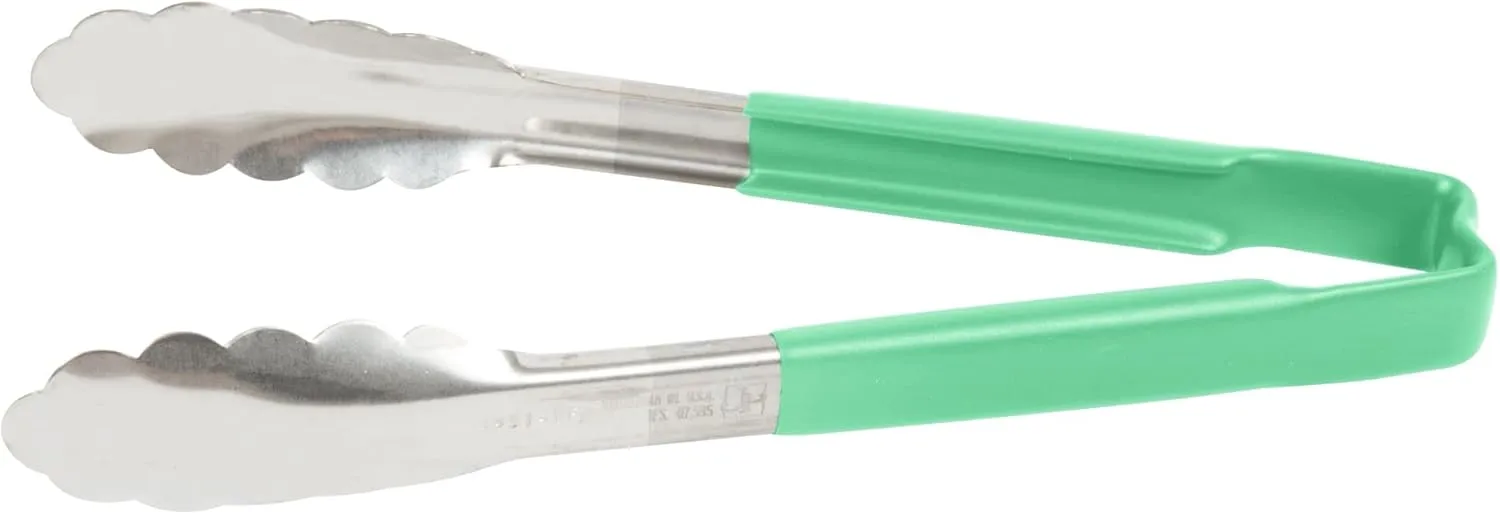 Vollrath DC253 Green Utility Grip Kool Touch Tong, 241 mm