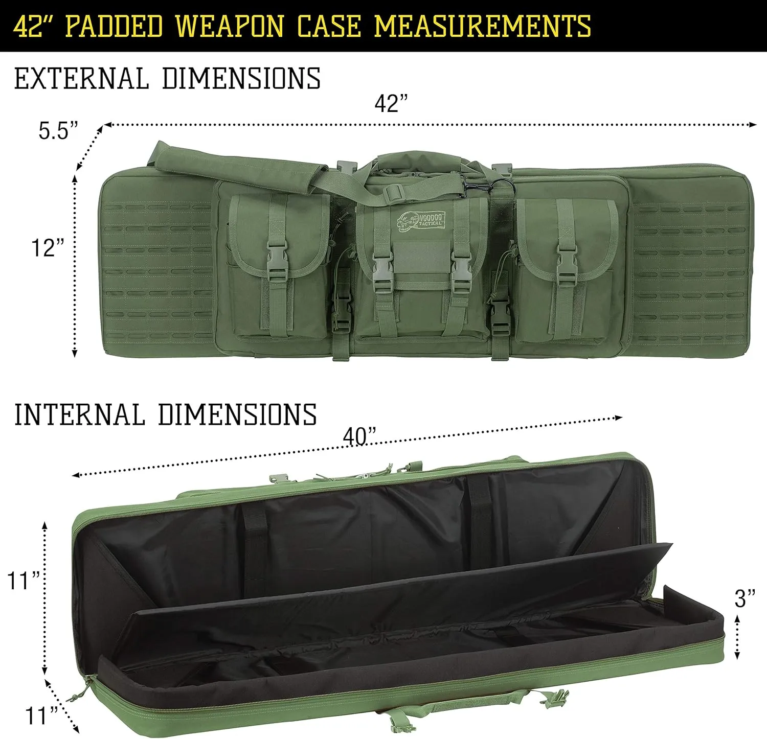 VOODOO TACTICAL Padded Weapons Case