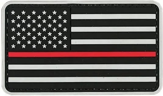 VooDoo Tactical 07-0908000000 American Flag Red Linerubber Patch