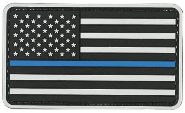 VooDoo Tactical 07-0907000000 American Flag Blue Linerubber Patch