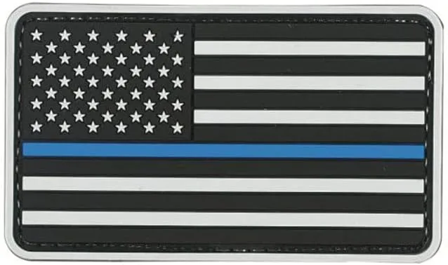 VooDoo Tactical 07-0907000000 American Flag Blue Linerubber Patch