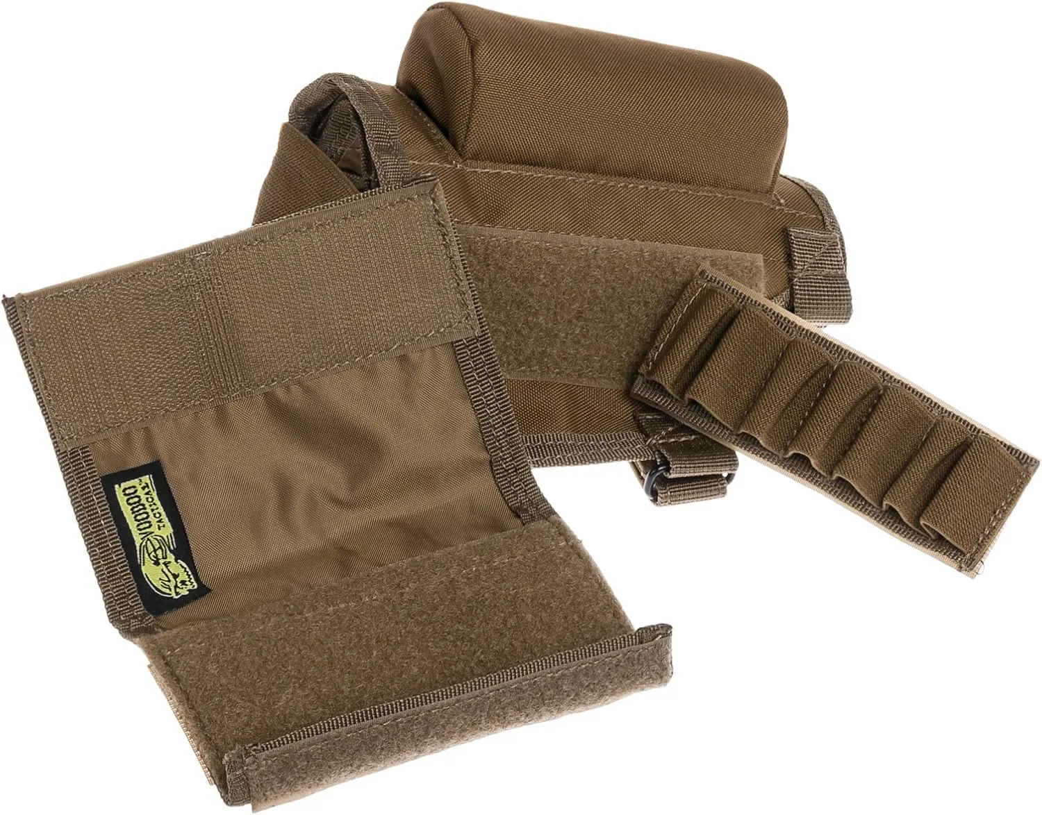 VOODOO TACTICAL Adjustable Buttstock Cheek Piece with Ammo Carrier