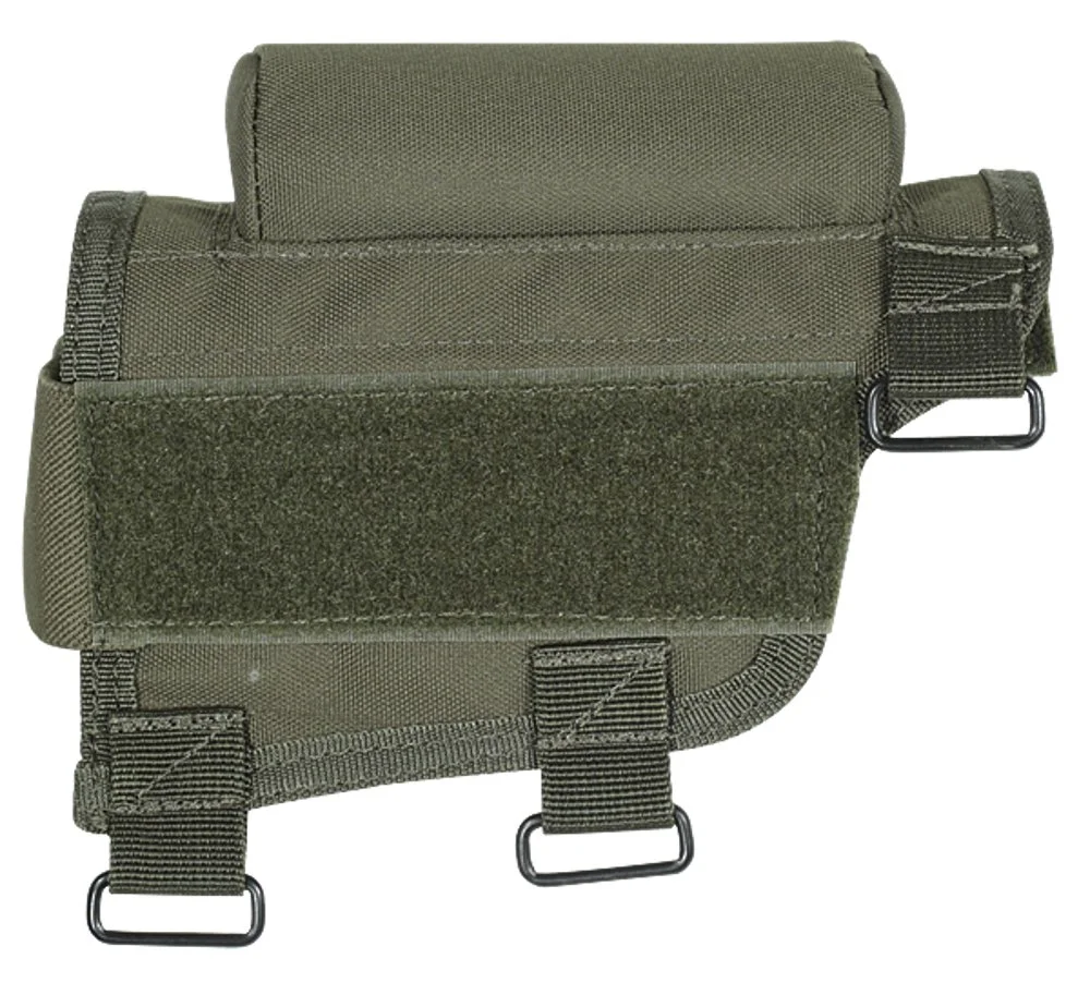 VOODOO TACTICAL Adjustable Buttstock Cheek Piece with Ammo Carrier