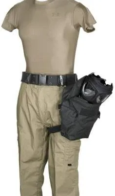 VooDoo Tactical 20-9230001000 Deluxe Drop Leg Gas Mask Carrier, Black
