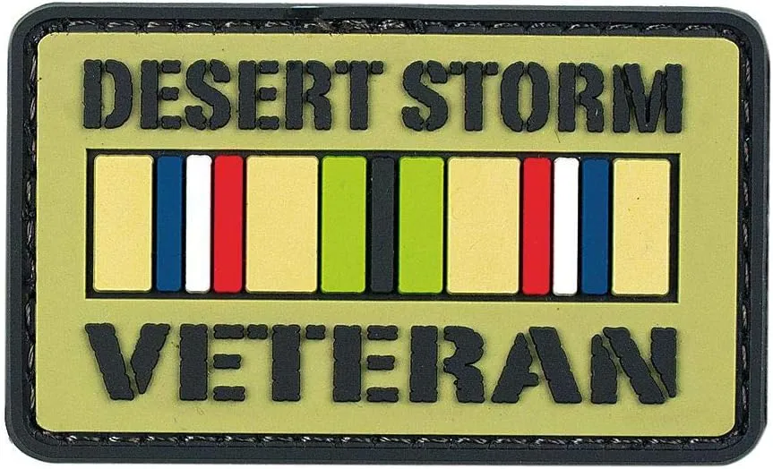 VooDoo Tactical 07-0810000000 Desert Storm Veteranrubber Patch