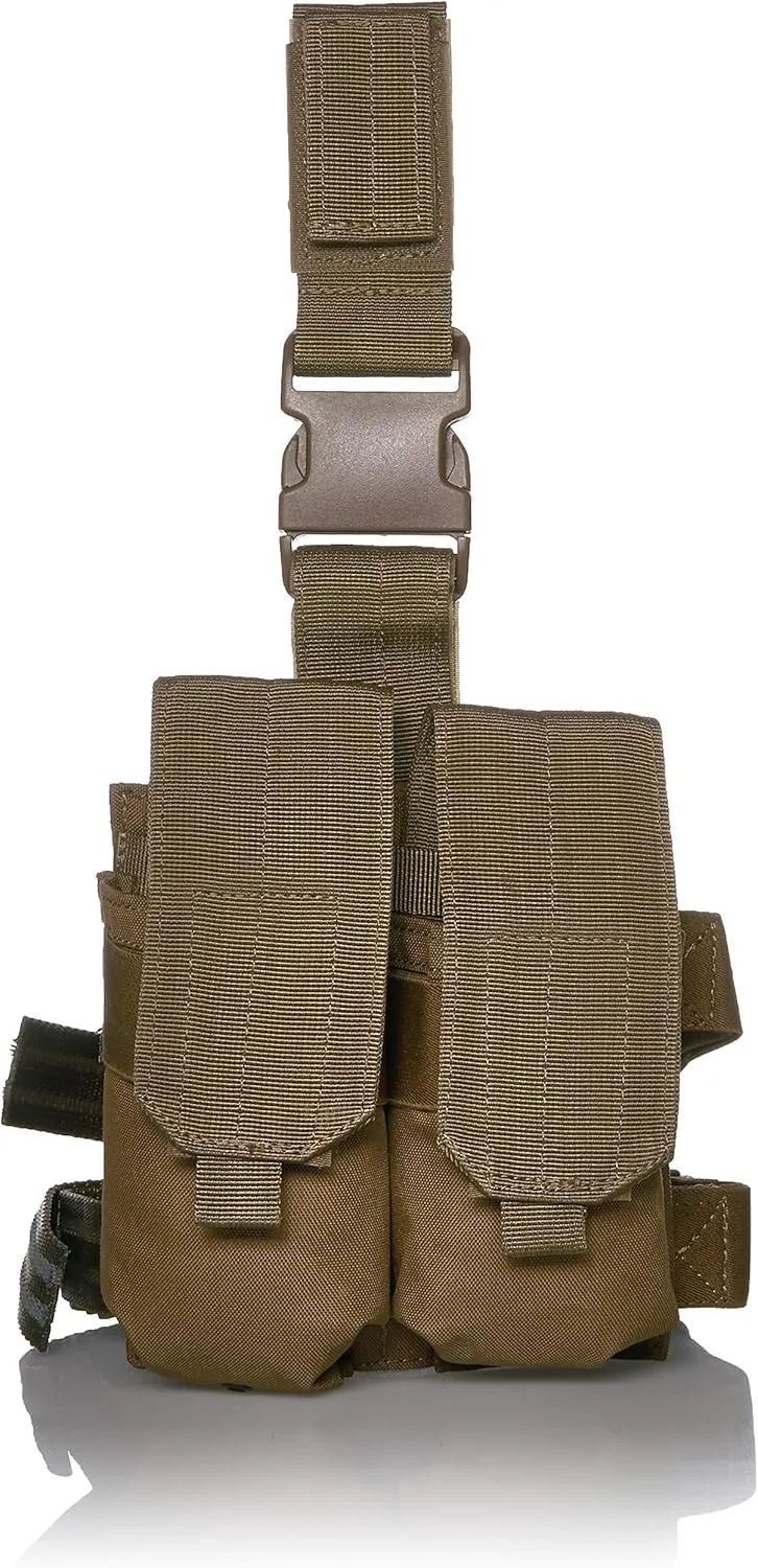 VOODOO TACTICAL Drop-Leg Platform with Attached M4/M16 Double Mag Pouch