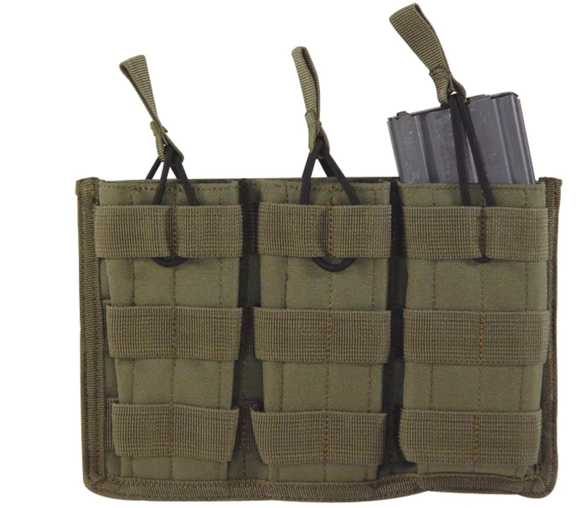 VOODOO TACTICAL M4/M16 MOLLE Open-Top Mag Pouch with Bungee System