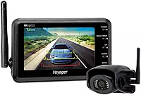 Voyager WVSXP43 Wireless Camera System for Prewire Prep, Black; System Includes (1) WVSXC43 4.3" Wireless LCD Monitor, (1) WVSXC160 Wireless Rear Camera, 12VDC Plug and Suction Cup Mount