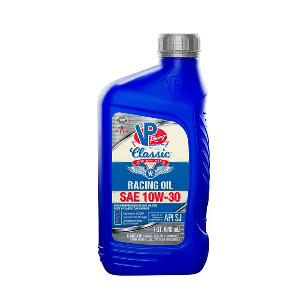 VP Racing Fuels Classic Non Synthetic Racing Oil Quart SAE 10W-30