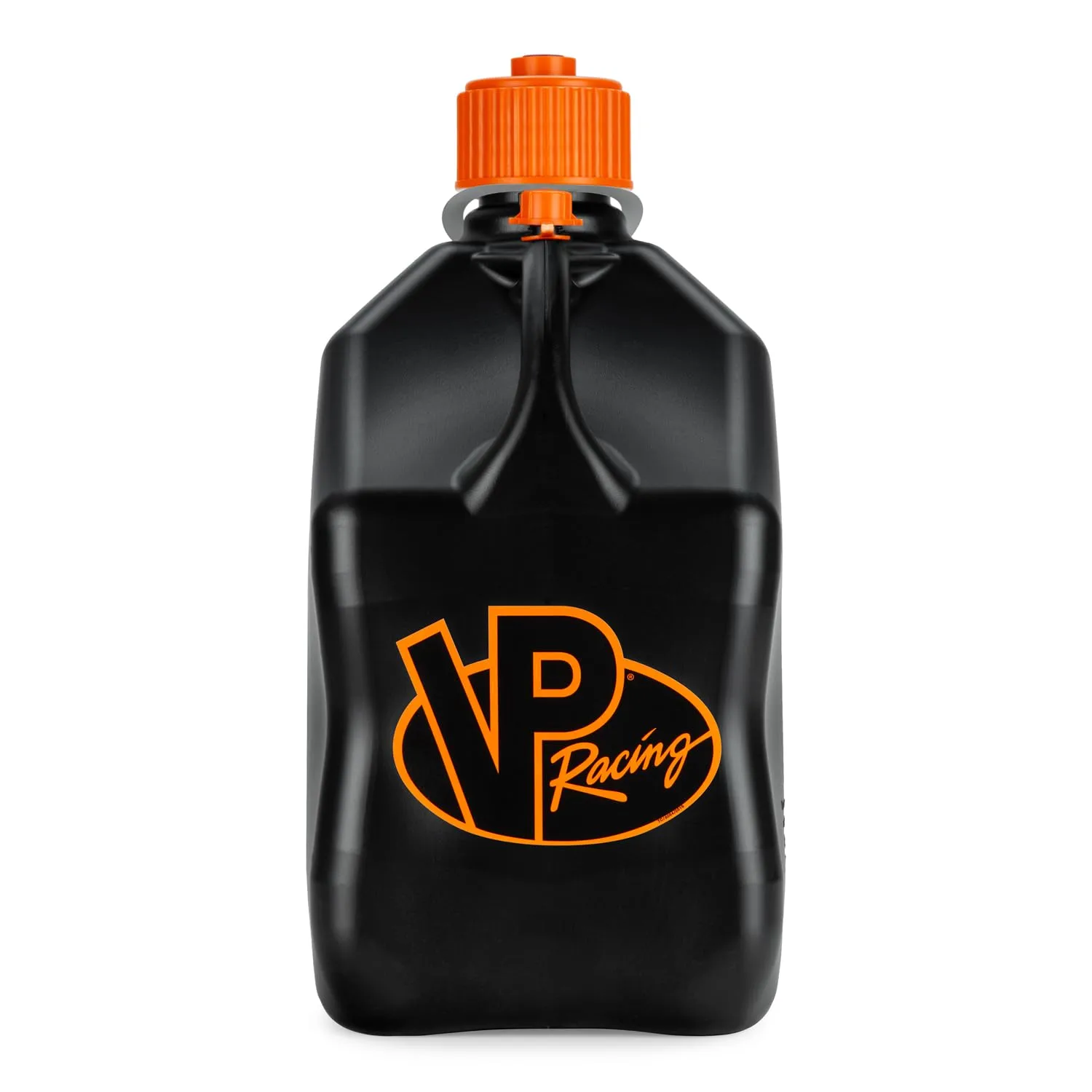 VP Racing 3852-CA, 5.5 Gallon Motorsport Jug V-Twin Sq. - Black/Orange