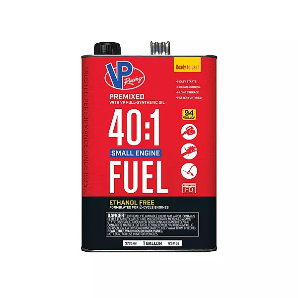 VP Racing Fuels 6291, Ready to Use, 40:1 Premixed 2-Cycle Small Engine Fuel (SEF) - Gallon (4 Pack)