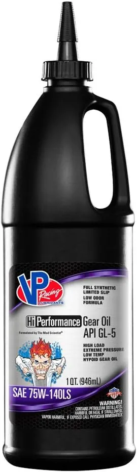 VP Gear Oil GL5 SAE 75W-140, 1 Qt.
