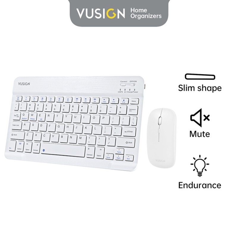 DELI VUSIGN VS787 MOUSE & KEYBOARD SET WIRELESS WHITE
