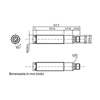 SICK L41E-21KA1A Photoelectric Safety Receiver, M18