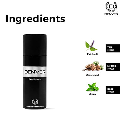 Denver Deo BlackCode Body Spray - 200ML | InnerMan