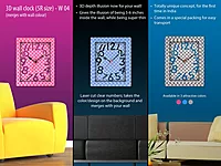 3D wall clock