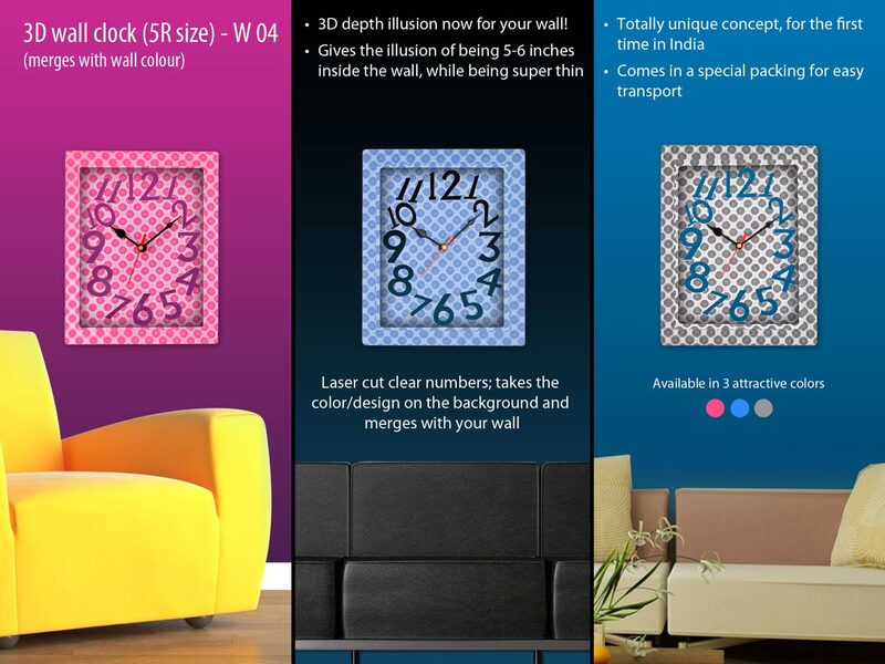 3D wall clock