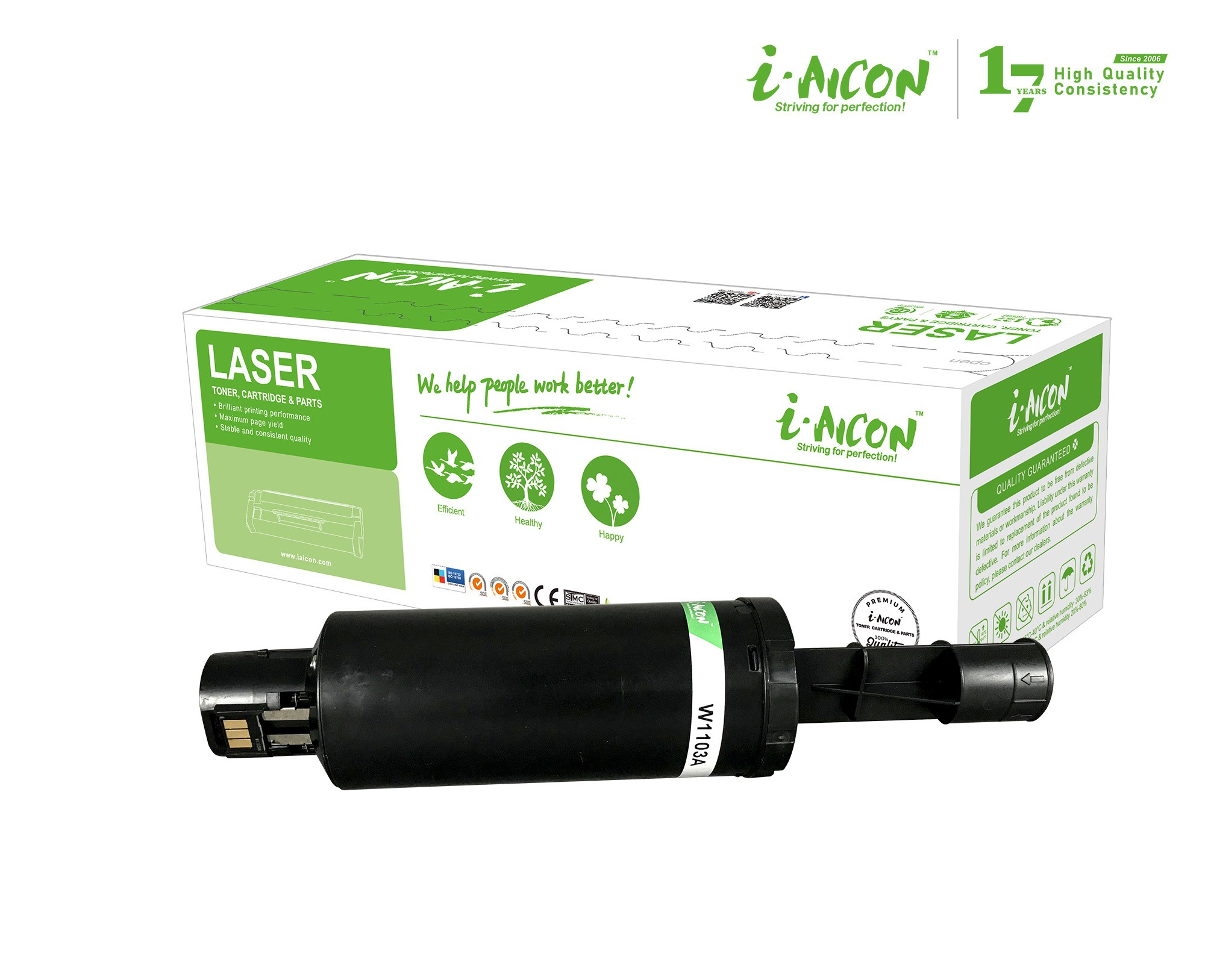 AICON BLACK TONER RELOAD KIT C-W1103A (103A)