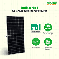 WAAREE  3 KW On Grid  Bifacial Topcon DCR Solar Kit