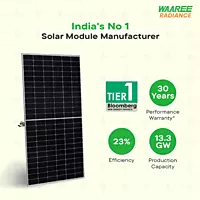 WAAREE 4.5 kW On Grid Single Phase Bifacial Topcon DCR Solar Kit