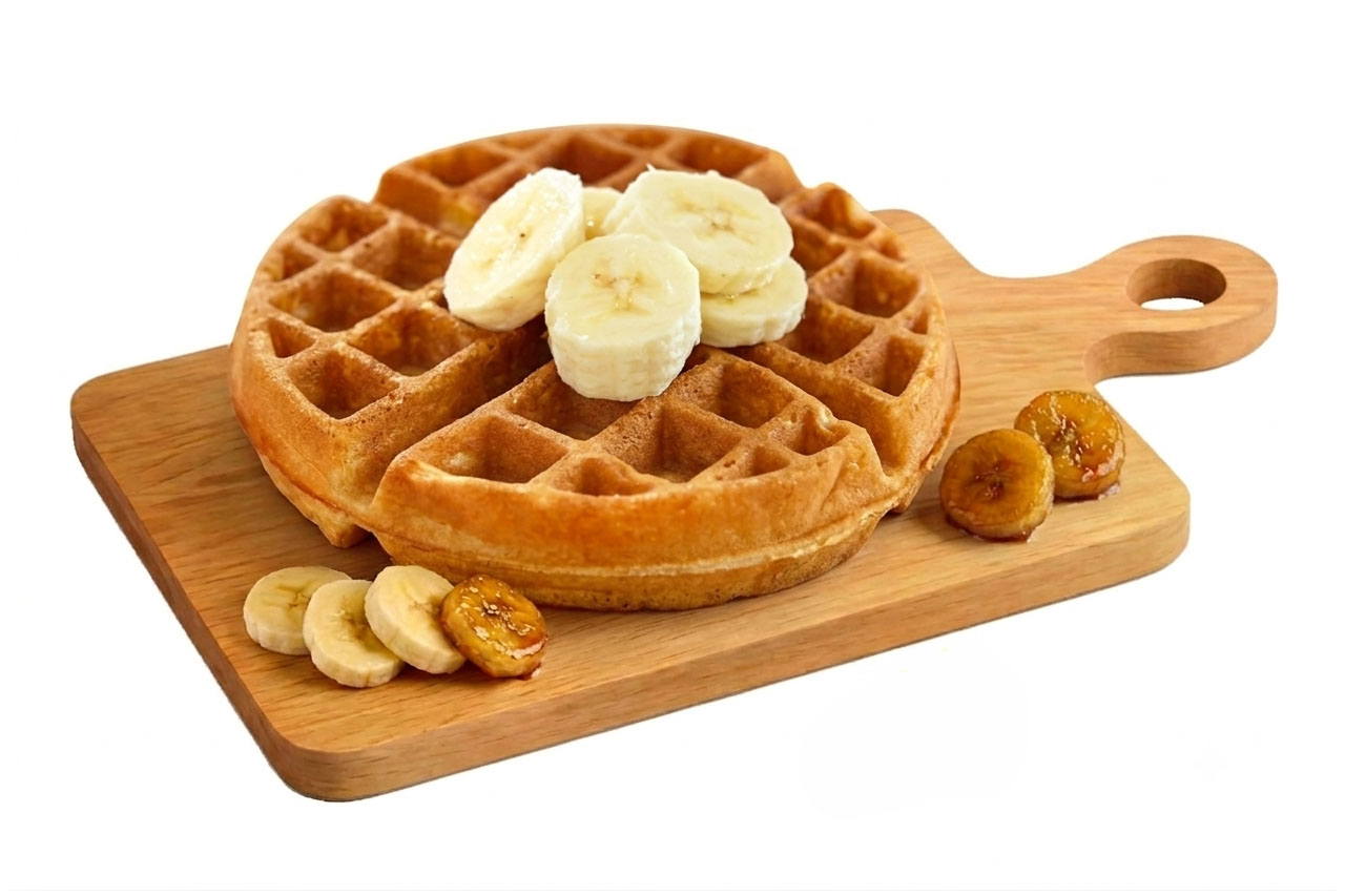 Waffles Belgas plátano