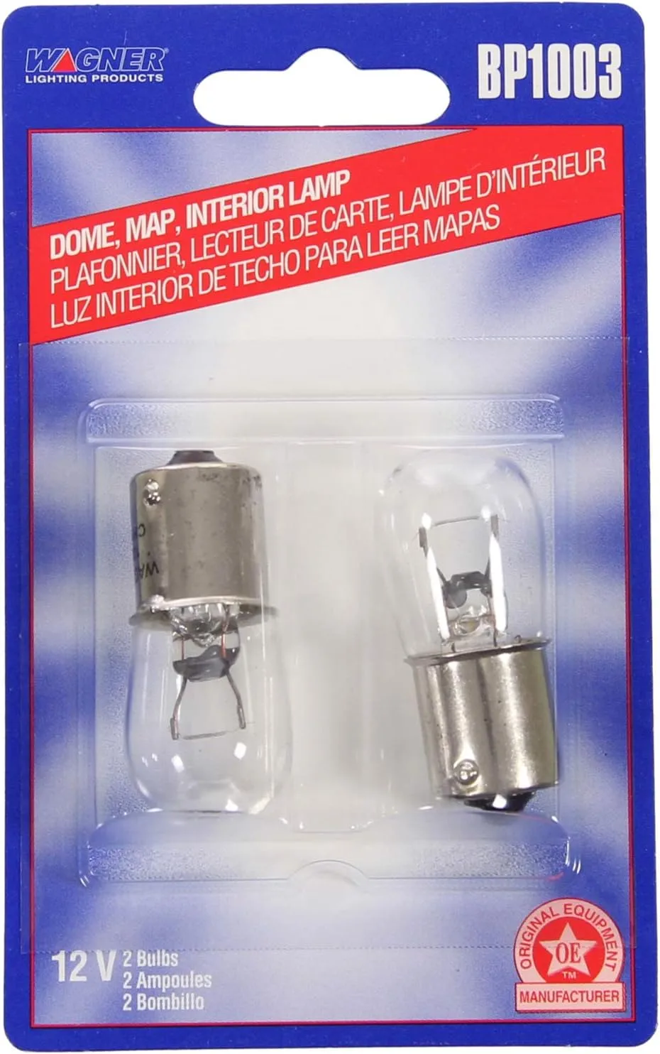 Wagner Lighting BP1003 Standard Multi-Purpose Light Bulb Card of 2