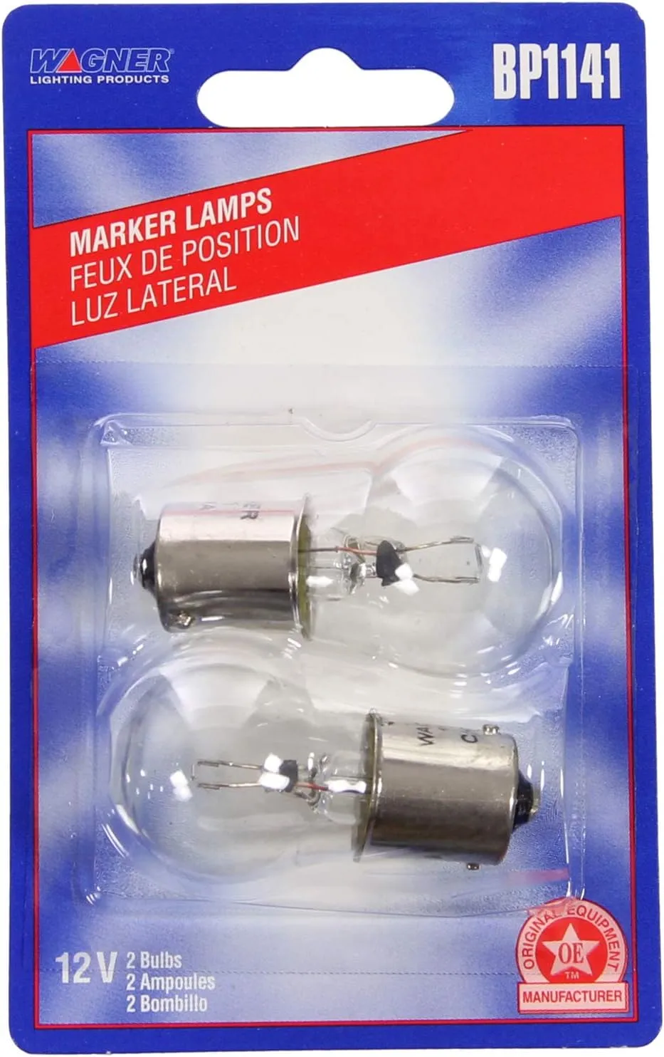 Wagner Lighting BP1141 Standard Multi-Purpose Light Bulb Card of 2