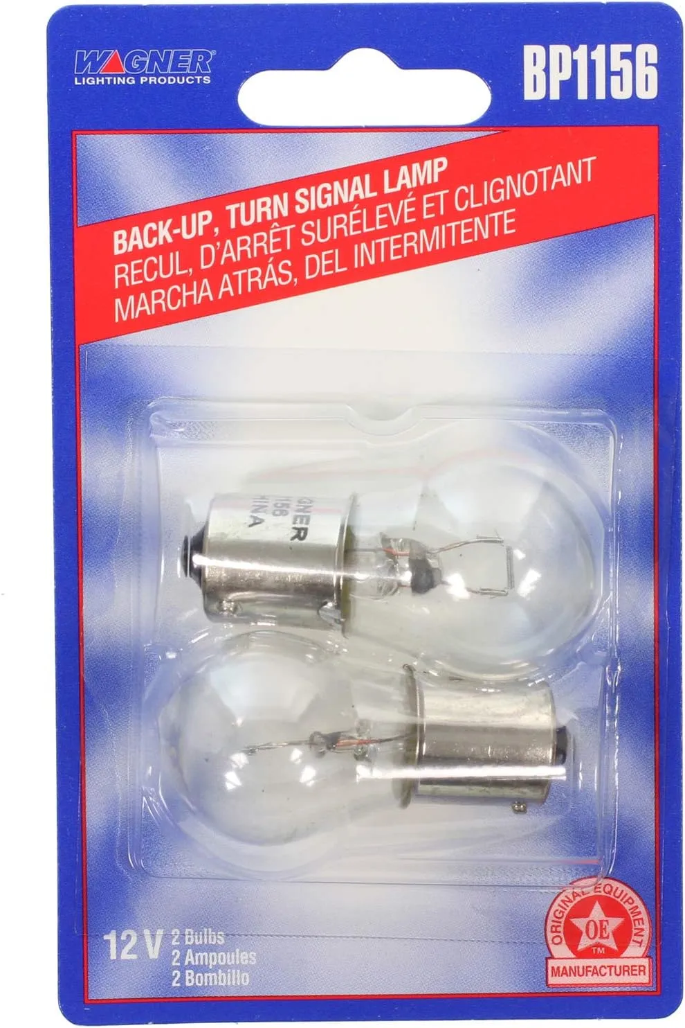 Wagner Lighting BP1156 Standard Multi-Purpose Light Bulb Card of 2 2 Count (Pack of 1)