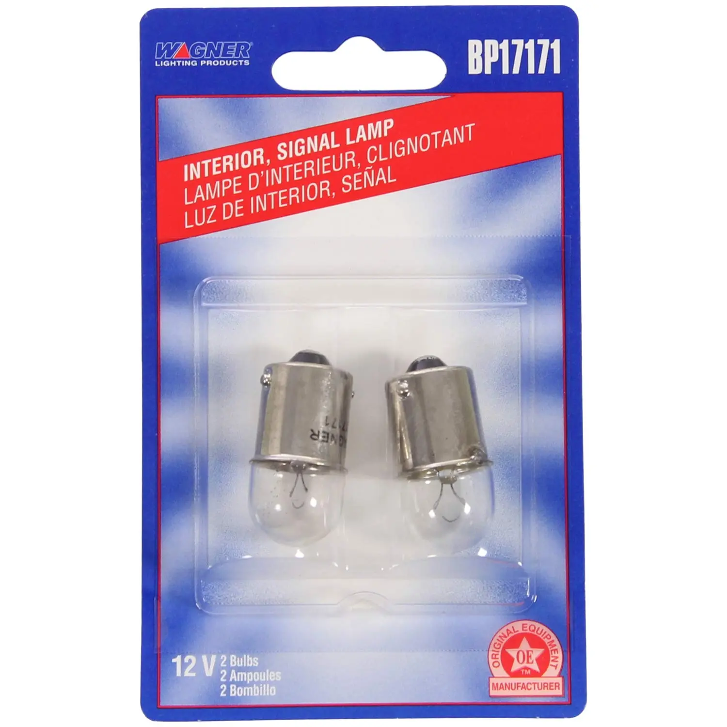 Wagner Lighting BP17171 Standard Multi-Purpose Light Bulb Card of 2