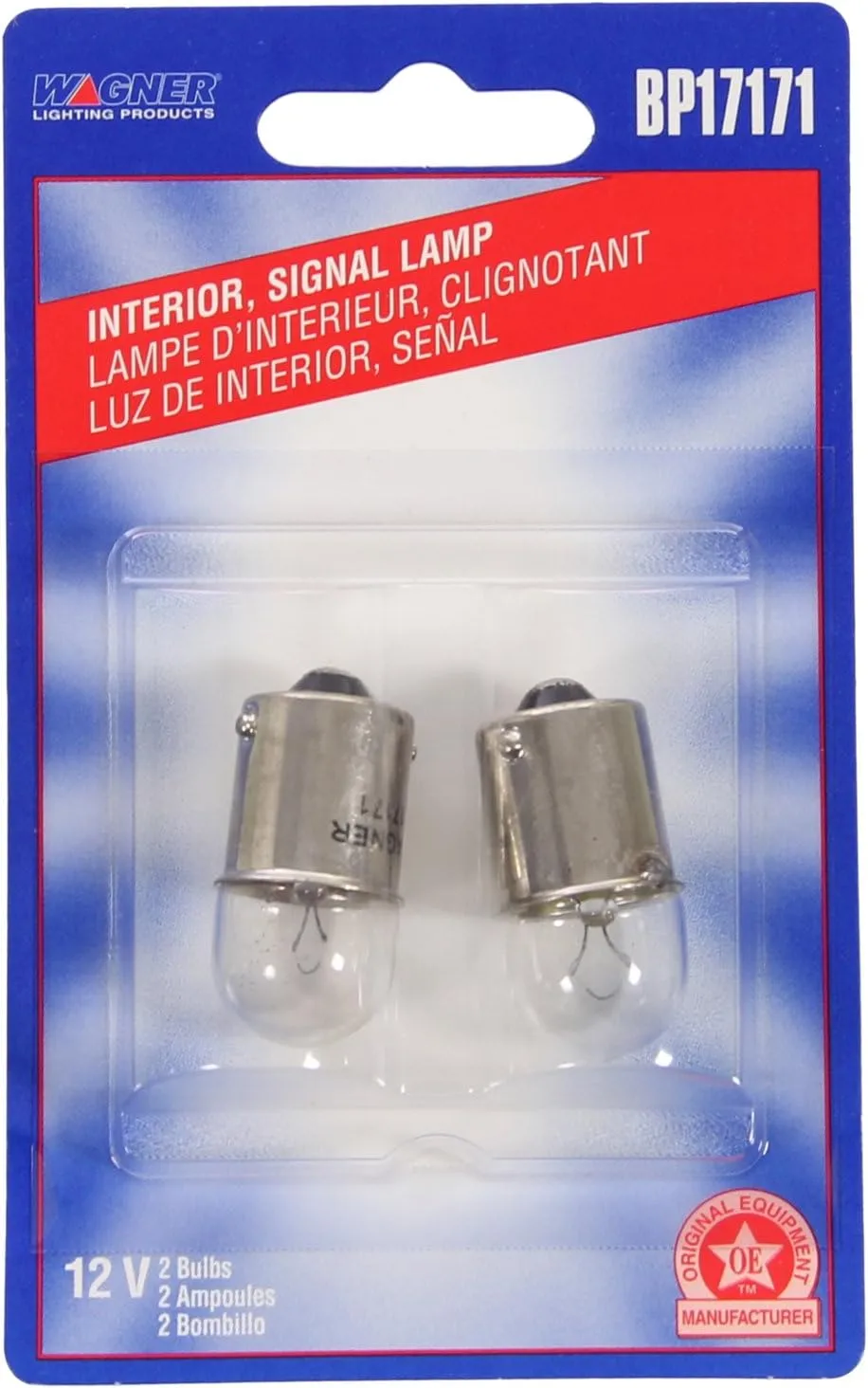 Wagner Lighting BP17171 Standard Multi-Purpose Light Bulb Card of 2