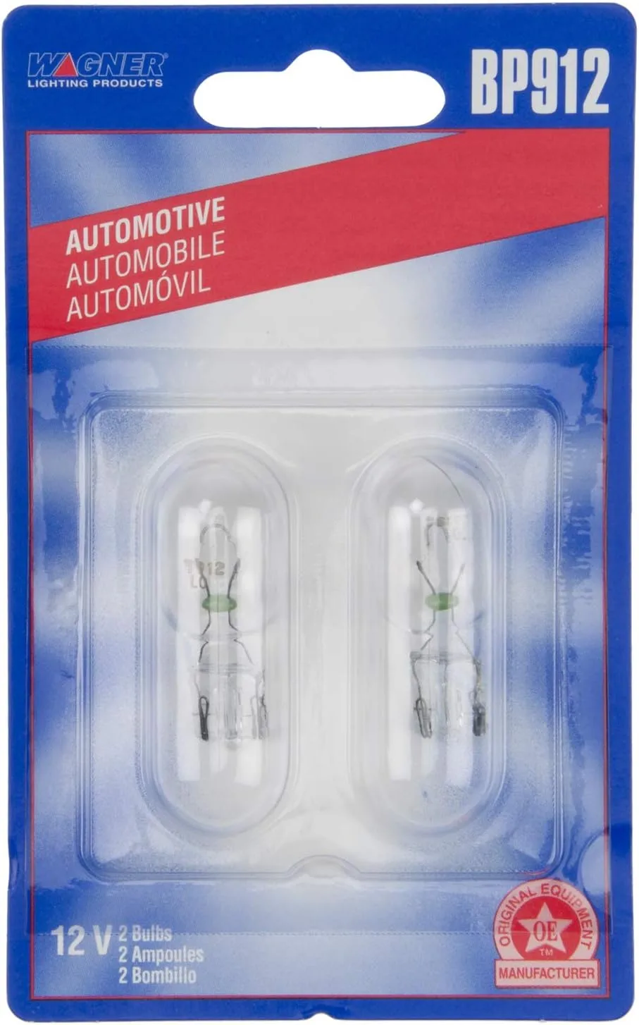 Wagner Lighting BP912 Standard Multi-Purpose Light Bulb Card of 2