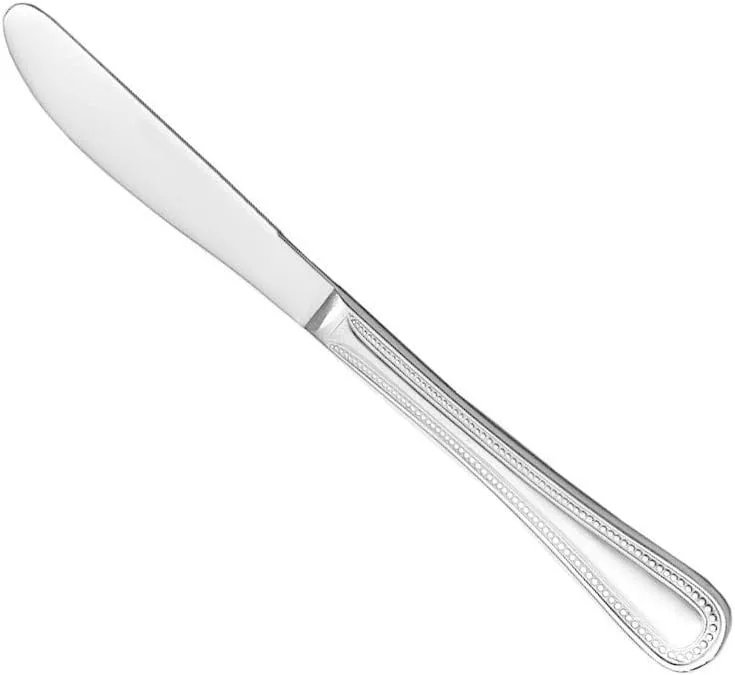 Walco Stainless Steel Accolade Dinner Knives, Silver, Pack Of 12 Knives