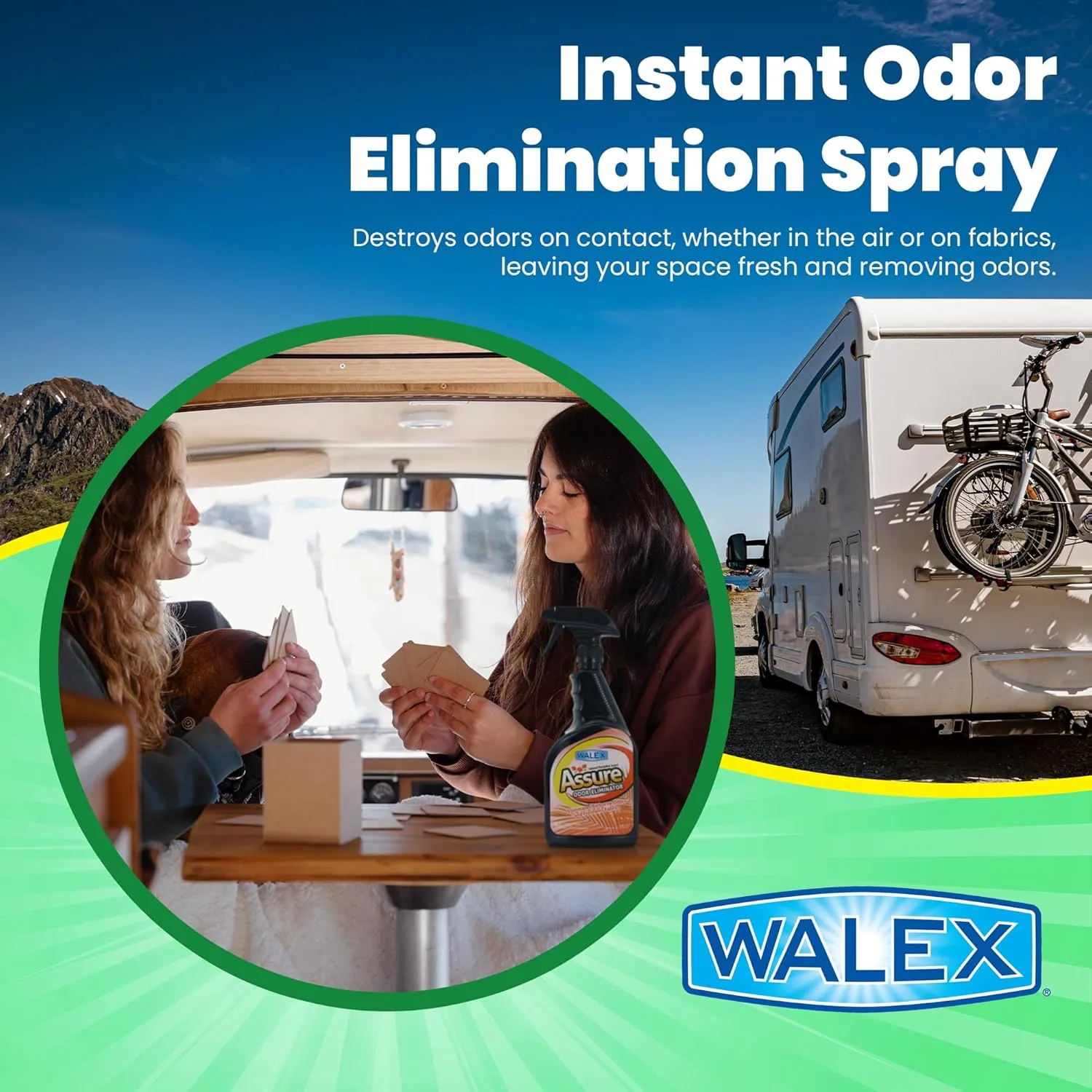 WALEX Assure RV Odor Eliminator Air Freshener Spray