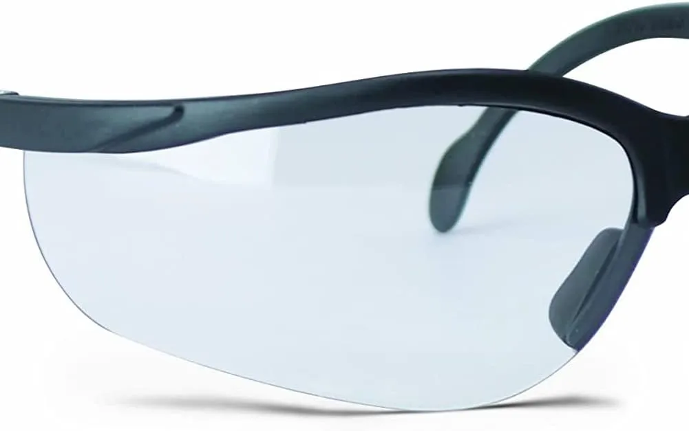 Walker's Sport High-Grade Polycarbonate Lenses Half Frame Soft Rubber Nose Piece Adjustable Safety Shooting Glasses