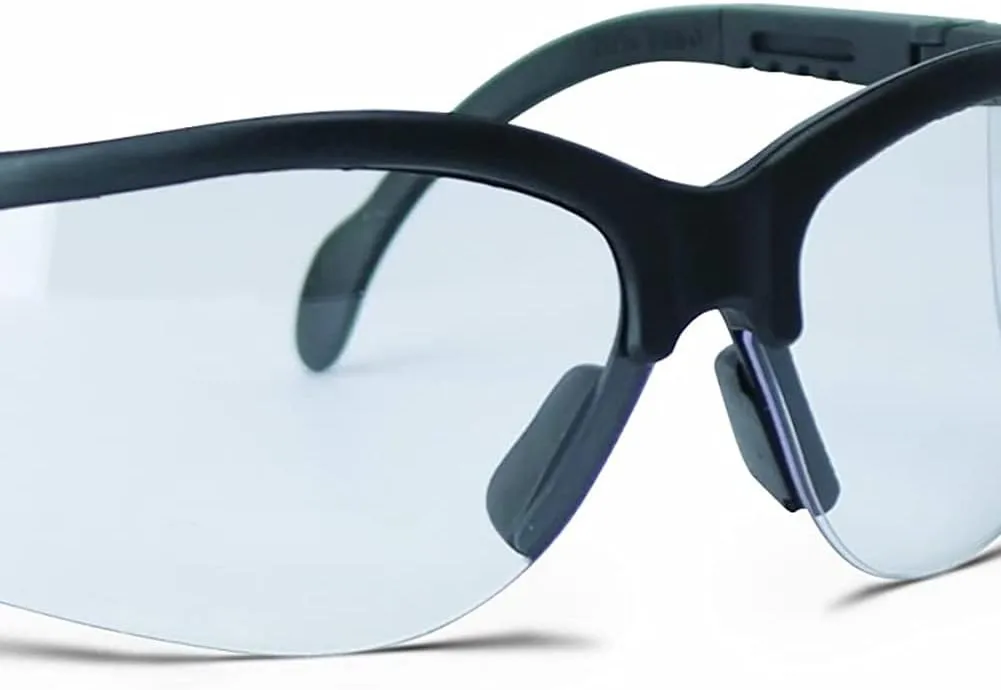 Walker's Sport High-Grade Polycarbonate Lenses Half Frame Soft Rubber Nose Piece Adjustable Safety Shooting Glasses