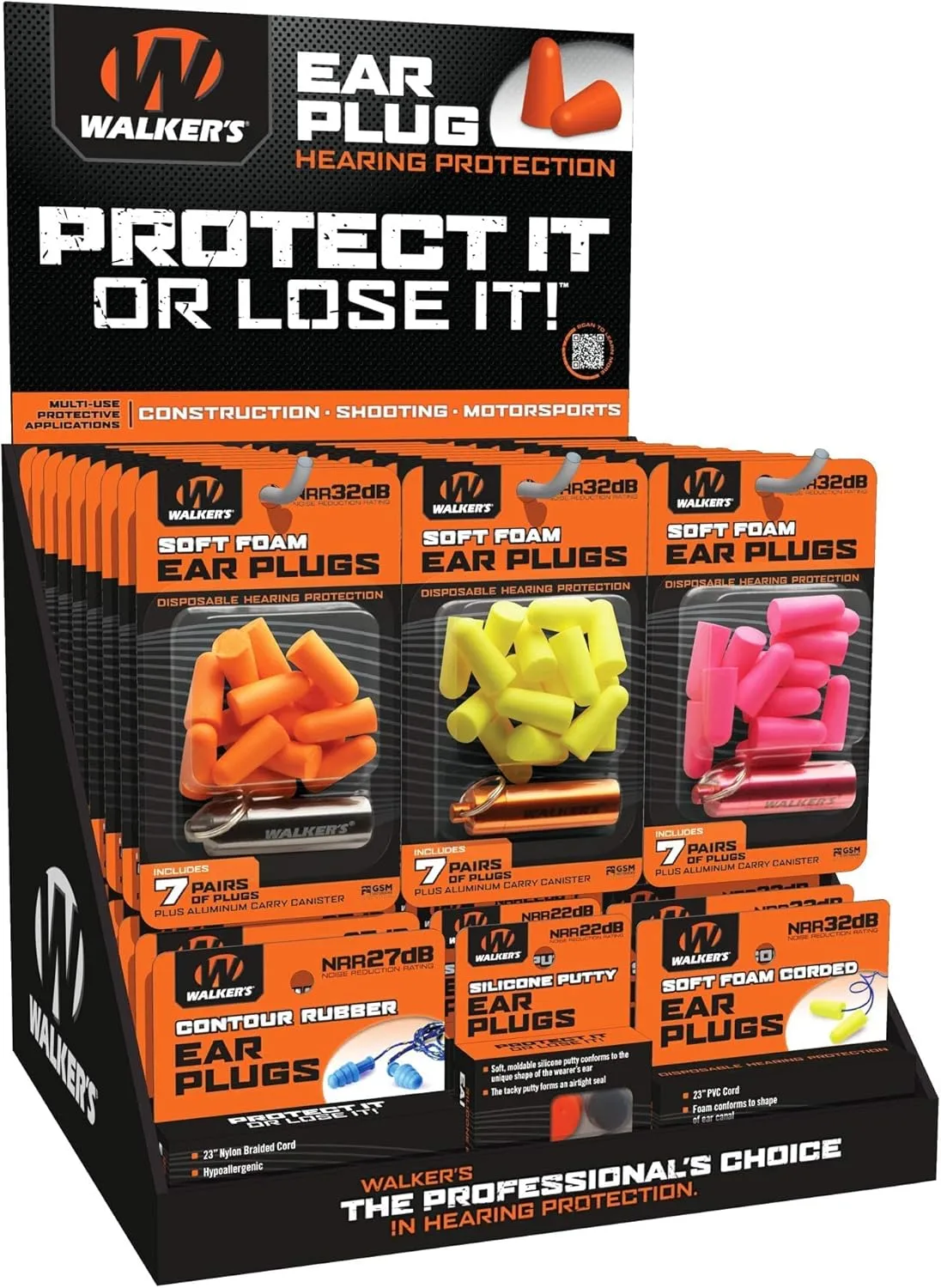 Walker's Game Ear Plug Display