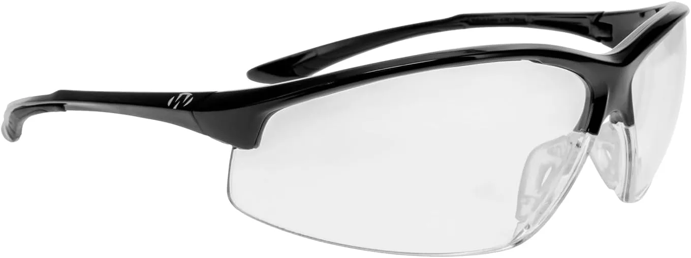Walker's IKON Tanker Open Full Frame Shooting Glasses Durable Non-Slip Hunting Protective Glasses withLens Cloth & Carry
