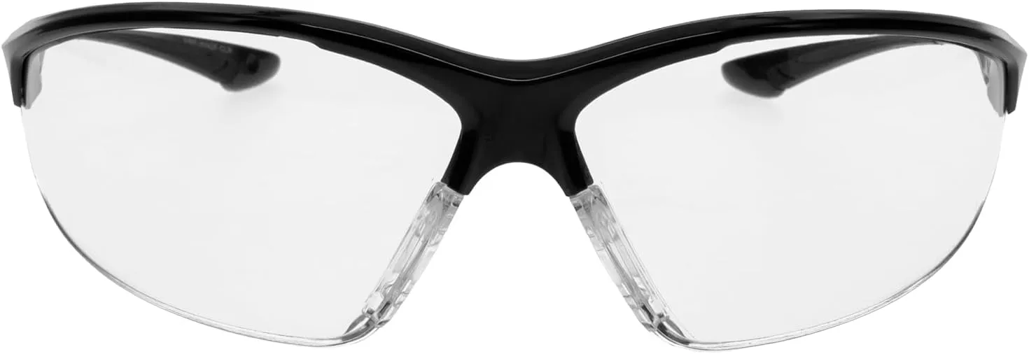 Walker's IKON Tanker Open Full Frame Shooting Glasses Durable Non-Slip Hunting Protective Glasses withLens Cloth & Carry