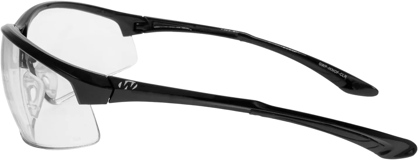 Walker's IKON Tanker Open Full Frame Shooting Glasses Durable Non-Slip Hunting Protective Glasses withLens Cloth & Carry