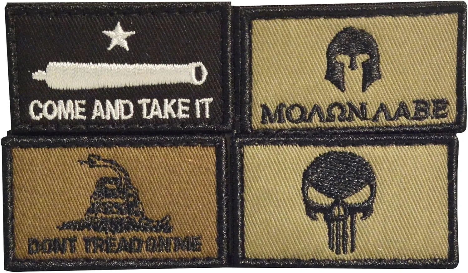 WALKER'S Razor Patriot Patch Kit Hook & Loop Attachable Embroidered Patch Set